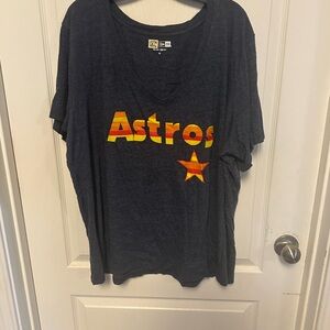 Houston Astros Plus Size Women’s Navy T-Shirt